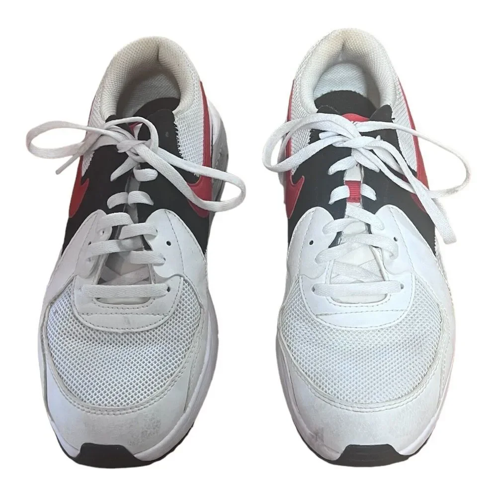 Nike Air Max Excee GS‎ White/University Red/Black Shoes - Size 6Y